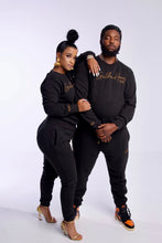 Load image into Gallery viewer, Men Sweaters & Jogger Set (Black and Cream)