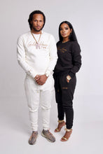 Load image into Gallery viewer, Men Sweaters & Jogger Set (Black and Cream)