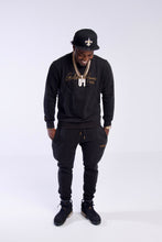 Load image into Gallery viewer, Men Sweaters & Jogger Set (Black and Cream)