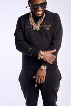 Load image into Gallery viewer, Men Sweaters & Jogger Set (Black and Cream)