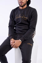 Load image into Gallery viewer, Men Sweaters & Jogger Set (Black and Cream)