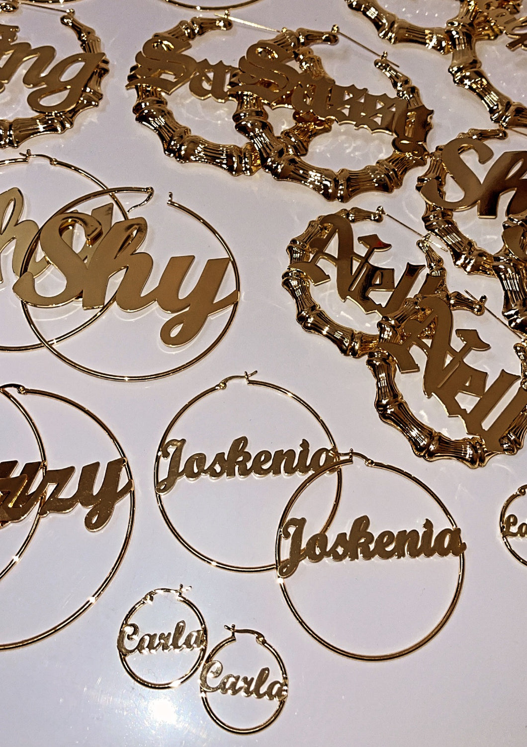 Custom Name Hoops