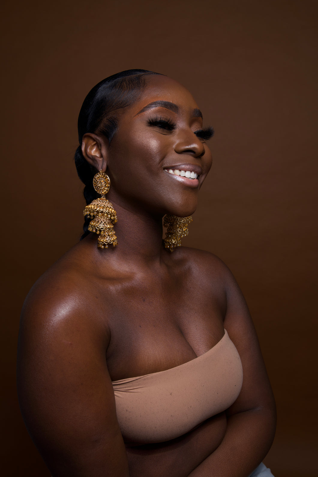 Paradise on the Sunrise White Jhumka