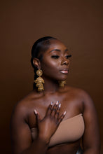 Load image into Gallery viewer, Paradise on the Sunrise White Jhumka
